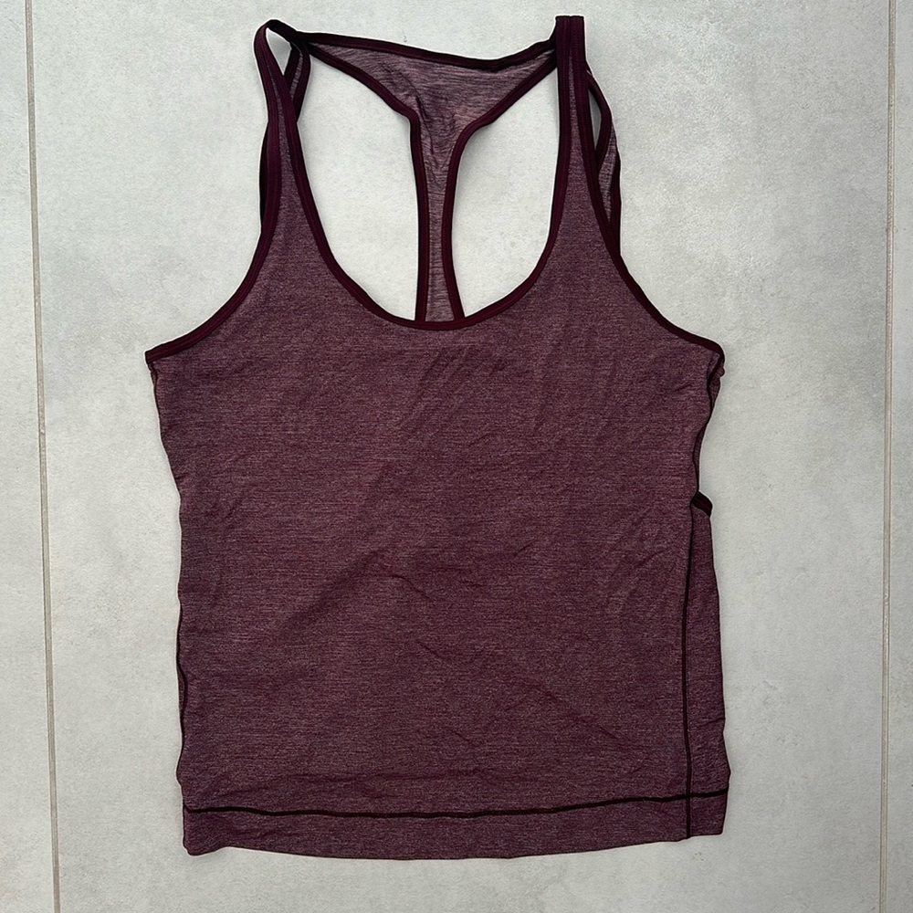 Lulu lemon burgundy workout tank